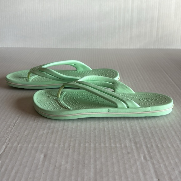Crocs Mint Green Crocband Flip Flops - Picture 5 of 11